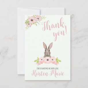 Carte De Remerciements Baby shower Bunny