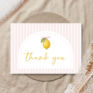 Carte De Remerciements Baby Shower Citron Ciao
