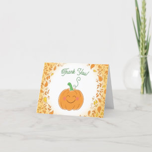 Carte De Remerciements Baby shower Citrouille