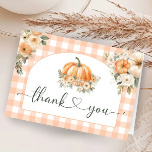 Carte De Remerciements Baby shower citrouille automne automne automne Mer
