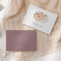 Baby shower Citrouille de fleurs d'automne