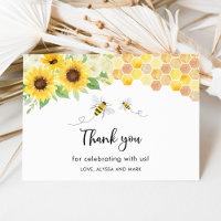 Baby shower d'abeilles de tournesol