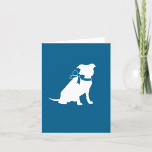 Carte De Remerciements Baby shower de chien taureau Pit