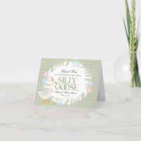 Baby shower de En vichy floral d'oie soie verte