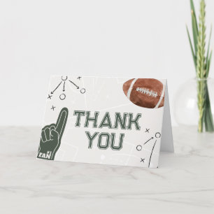 Carte De Remerciements Baby shower de football