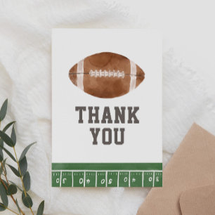 Carte De Remerciements Baby shower de football