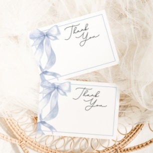 Carte De Remerciements Baby shower de la ceinture bleue