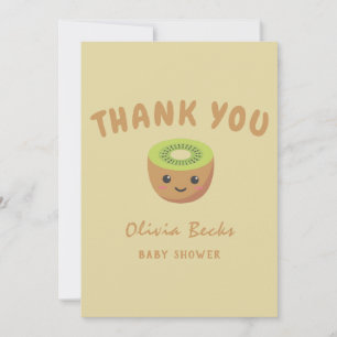 Carte De Remerciements Baby shower de Little Cutie Kiwi
