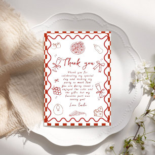 Carte de remerciements Baby shower de livraison de