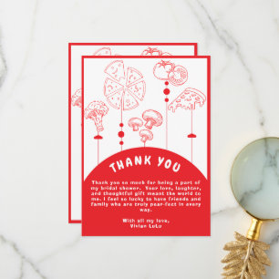 Carte De Remerciements Baby shower de livraison spéciale Pizza