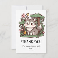 Baby shower de loup de taureau blanc Pastel