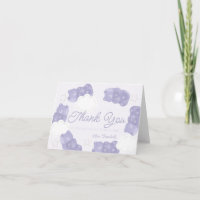 Baby shower de l'ours de la gomme pourpre