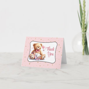 Carte De Remerciements Baby shower de l'ours de rêve