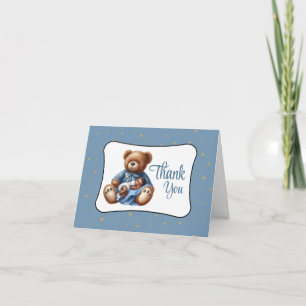 Carte De Remerciements Baby shower de l'ours de rêve