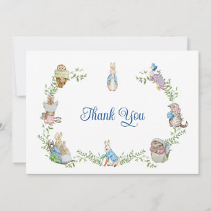Carte De Remerciements Baby Shower de Pierre Lapin
