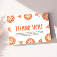 Carte de remerciements Baby shower de pizza