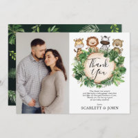 Baby shower des animaux sauvages de la Jungle trop