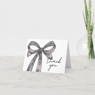 Carte De Remerciements Baby shower d'Halloween noir