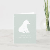 Baby shower d'hiver Bleu de l'ours polaire