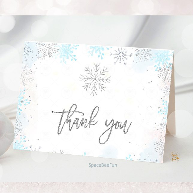 Carte De Remerciements Baby shower d'hiver Il fait froid dehors (Winter Baby Shower, It's Cold Outside Baby Shower, thank you card, holiday baby shower, winter baby )
