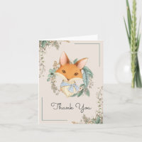 Baby shower d'illustration de la renard de bois Me