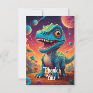 Carte De Remerciements Baby shower dino-mite se traduit par Fête prénatal