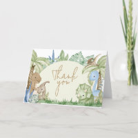 Baby shower Dinosaur verdoyant