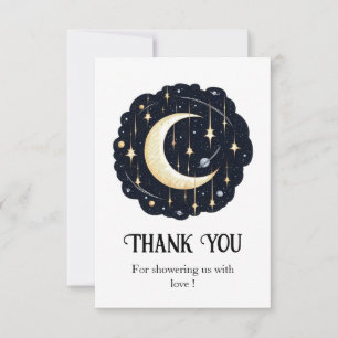 Carte De Remerciements Baby shower Dreamy Pretty Stars