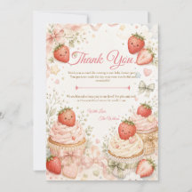 Baby Shower Fantaisiste aux Fraises