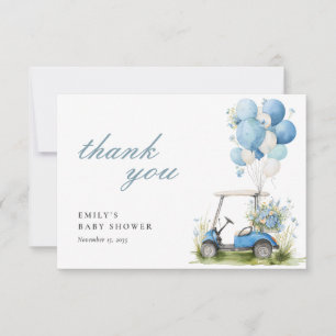 Carte De Remerciements Baby Shower Fête Par-tee Garçon Golf