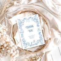 Baby shower floral bleu foncé