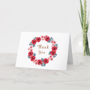 Carte De Remerciements Baby shower Floral d'été