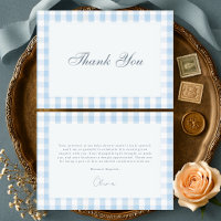Baby Shower Garçon Bleu Gingham
