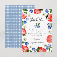 Baby shower garçon de fraise Blueberry