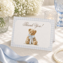 Baby Shower Garçon Ours Bleu 