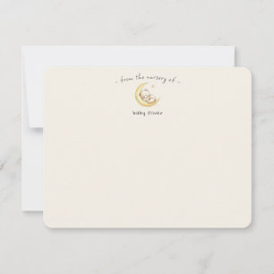 Carte De Remerciements Baby Shower Genre Neutre Ourson Mignon
