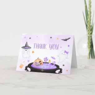 Carte De Remerciements Baby shower Ghoul Halloween