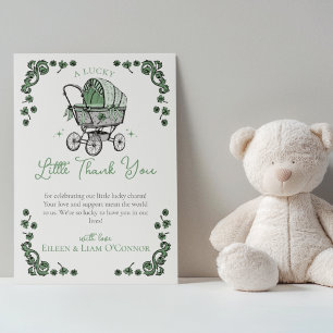 Carte de remerciements Baby shower Jour de la Sain