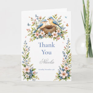 Carte De Remerciements Baby Shower Little Birdie