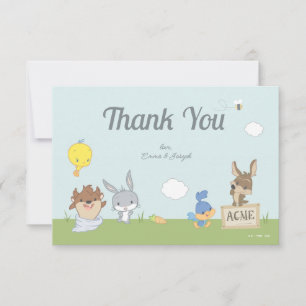 CARTE DE REMERCIEMENTS BABY SHOWER LOONEY TUNES™