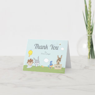 CARTE DE REMERCIEMENTS BABY SHOWER LOONEY TUNES™