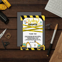 Baby shower moderne en construction