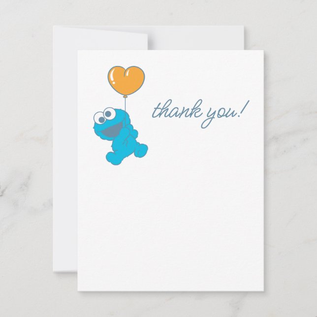 Carte De Remerciements Baby shower Monster Cookie (Devant)
