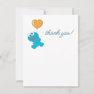 Carte De Remerciements Baby shower Monster Cookie