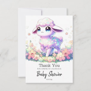 Carte De Remerciements Baby Shower Moutons Fantastiques