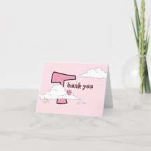 Baby shower nuageux rose Doodle amusant