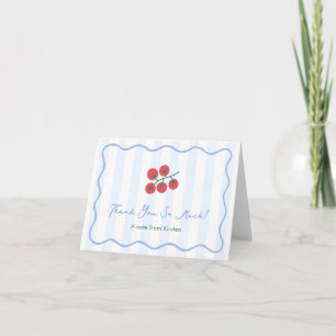 Carte De Remerciements Baby-Shower ou Mariage avec Vigne de Tomate Dessin