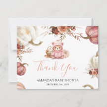 Baby Shower Ours d'Automne Chéri Tombe en Amour