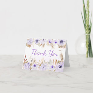 Carte De Remerciements Baby Shower Papillon Floral
