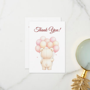 Carte De Remerciements Baby Shower Personnalisé